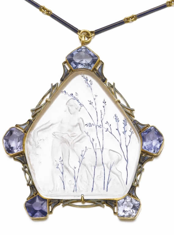 Rene Lalique Pendant Jupiter And The Goat Amalthea