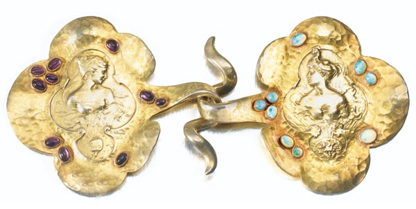 Rene Lalique La Nuit Et La Jour Clasp