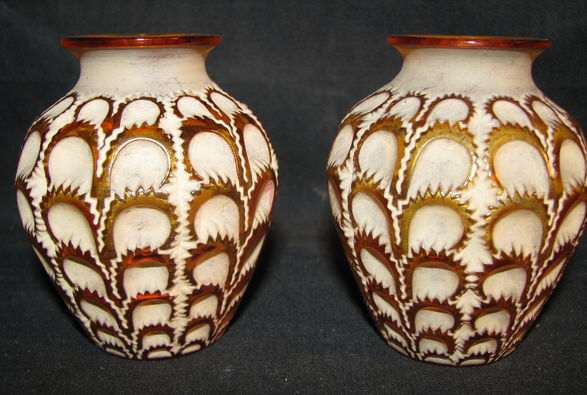 Rene Lalique Vase Laiterons