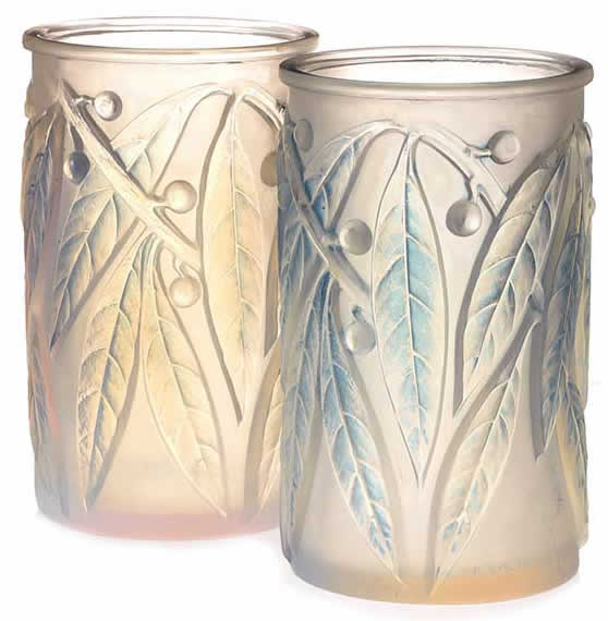 Rene Lalique Vase Laurier