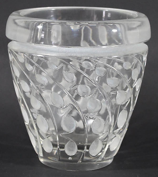 Rene Lalique Vase Lemna