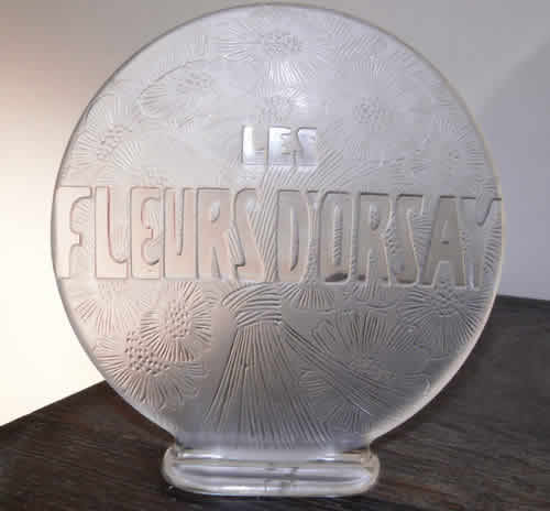 Rene Lalique Plaque Les Fleurs D'Orsay