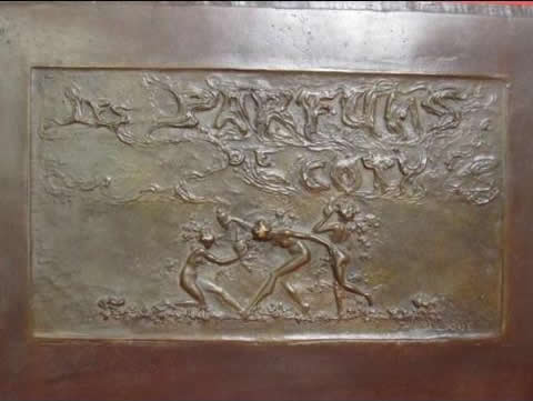 Rene Lalique Les Parfums De Coty Plaque