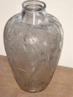 Rene Lalique Vase Lezards Et Bluets