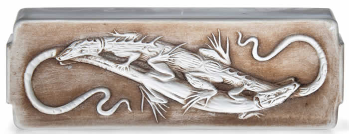 Rene Lalique Lezards Paperweight