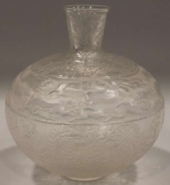Rene Lalique Vase Lievres