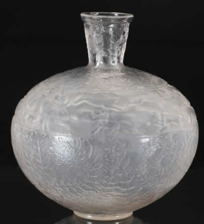 Rene Lalique Vase Lievres