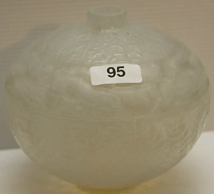 Rene Lalique Vase Lievres