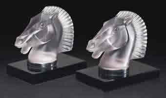 Rene Lalique Bookend Longchamp-B