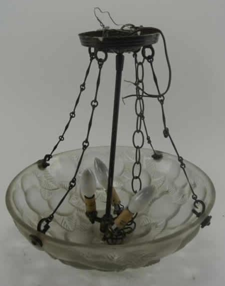 Rene Lalique Light Fixture Lausanne