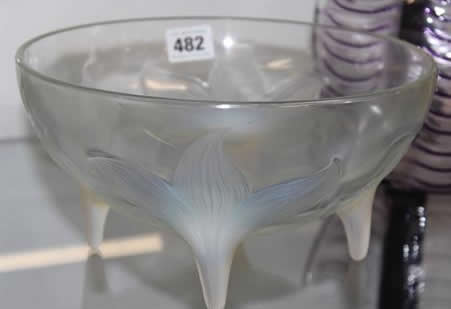 Rene Lalique Footed Bowl Lys