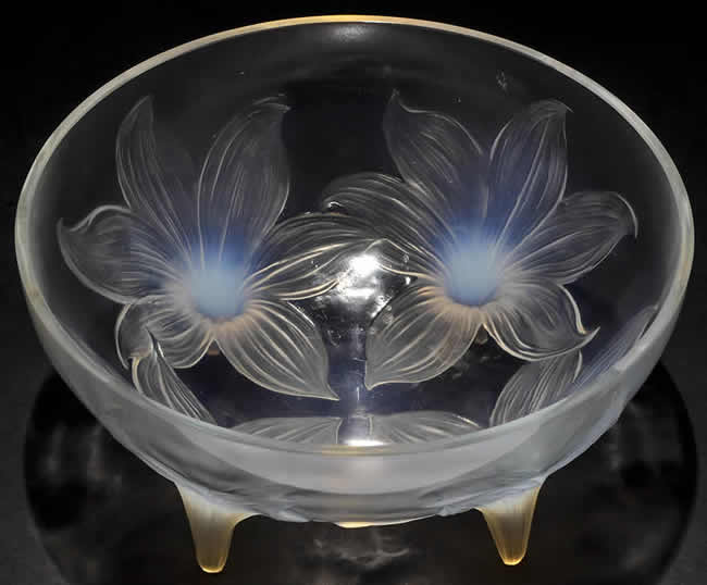 Rene Lalique Footed Bowl Lys
