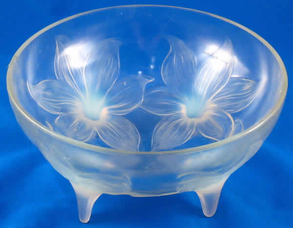 Rene Lalique Footed Bowl Lys