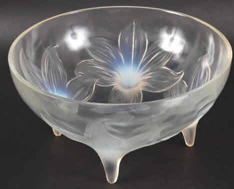 Rene Lalique Footed Bowl Lys