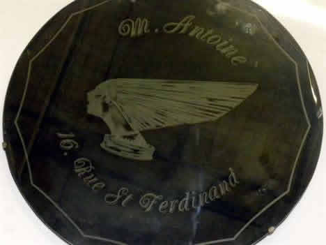 Rene Lalique M. Antoine 16 Rue St. Ferdinand Advertising Sign