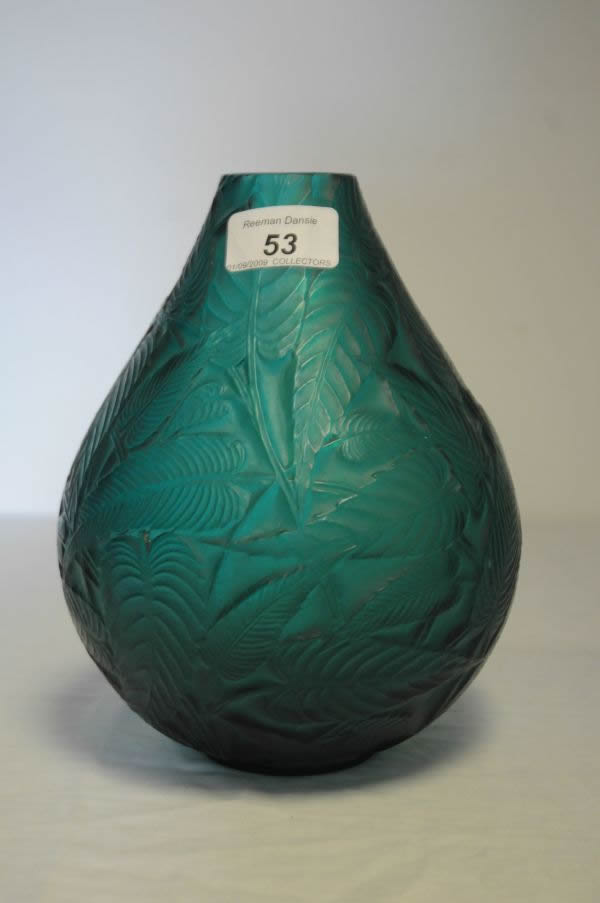 Rene Lalique Vase Sauge