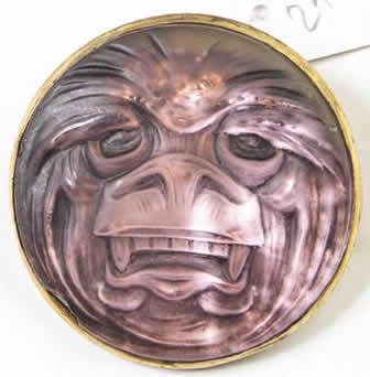Rene Lalique Masque Brooch