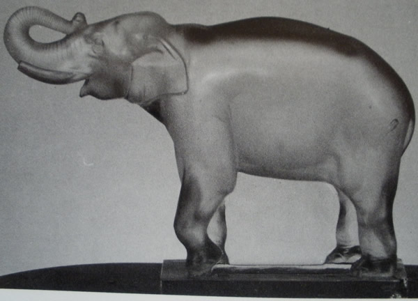 Rene Lalique Matcho Gros Elephant Decoration