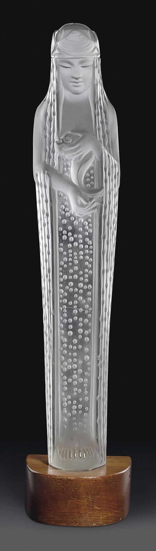 Rene Lalique Melite Source De La Fontaine Statue