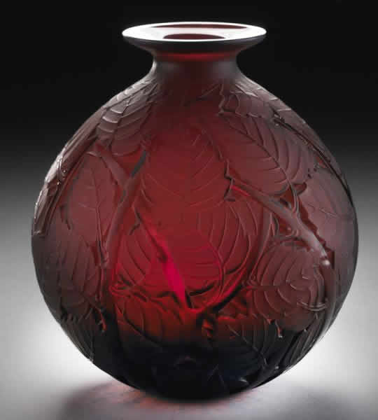 Rene Lalique Vase Milan