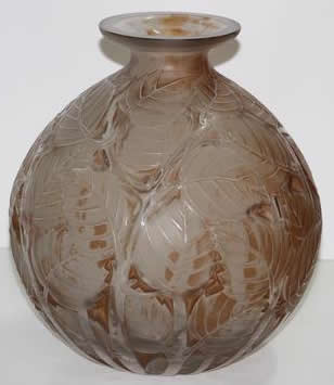 Rene Lalique Vase Milan