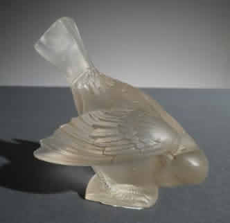 Rene Lalique Moineau Coquet Paperweight