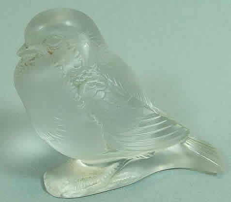 Rene Lalique Paperweight Moineau Fier
