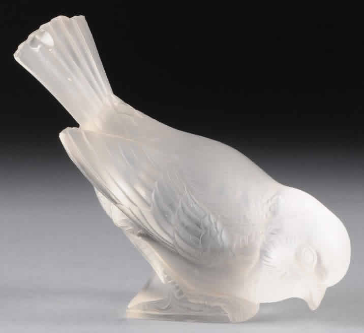 Rene Lalique Paperweight Moineau Hardi