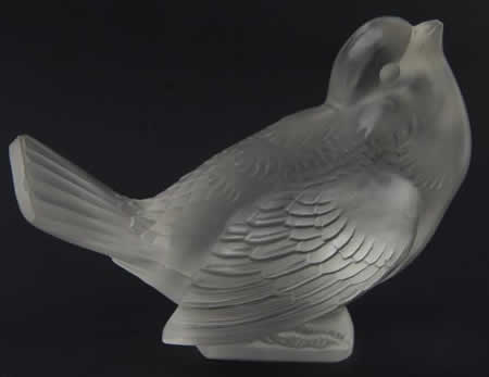 Rene Lalique Paperweight Moineau Moqueur