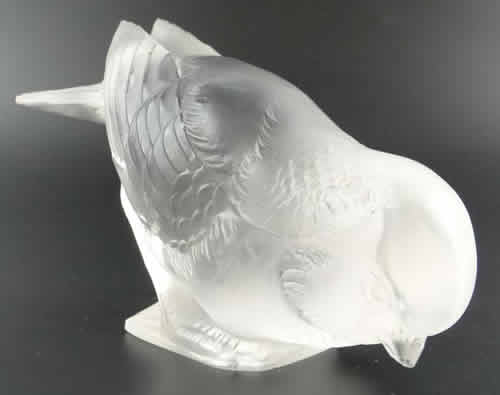 Rene Lalique Paperweight Moineau Timide