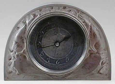 Rene Lalique Clock Moineaux