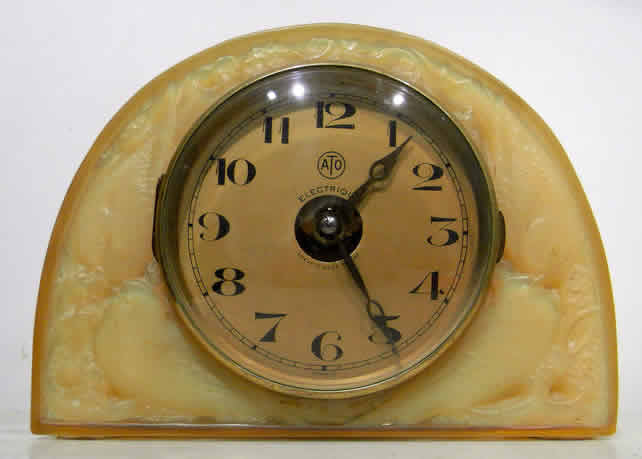 Rene Lalique Clock Moineaux
