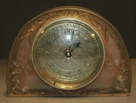 Rene Lalique Clock Moineaux