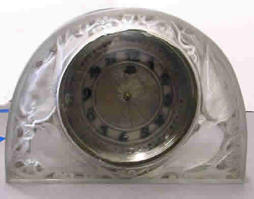 Rene Lalique Table Clock Moineaux