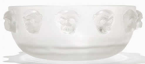 Rene Lalique Bowl Monkey