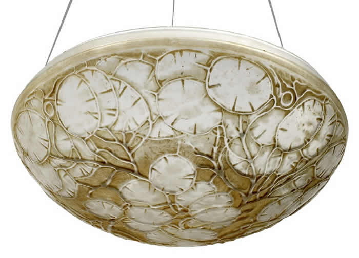Rene Lalique Monnaie Du Pape Chandelier