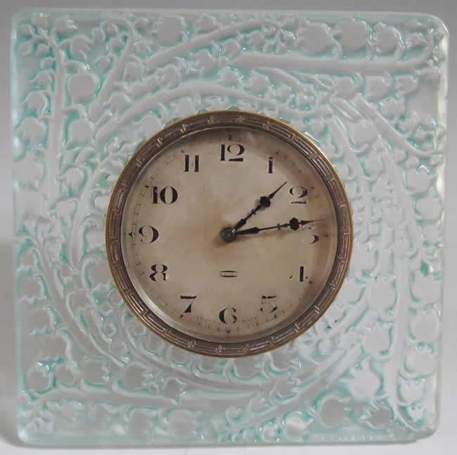 Rene Lalique Clock Muguet-B