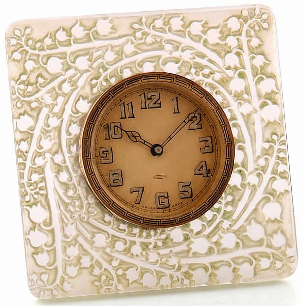Rene Lalique Pendulette Muguet-B