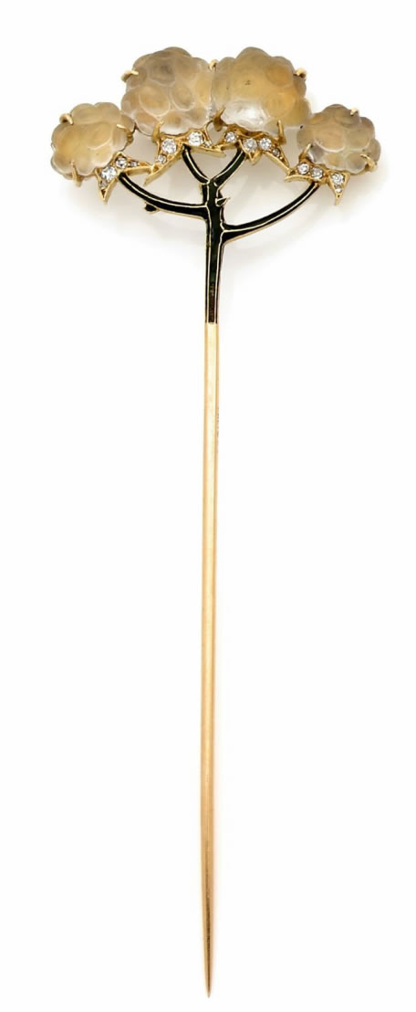 Rene Lalique Mures Stickpin