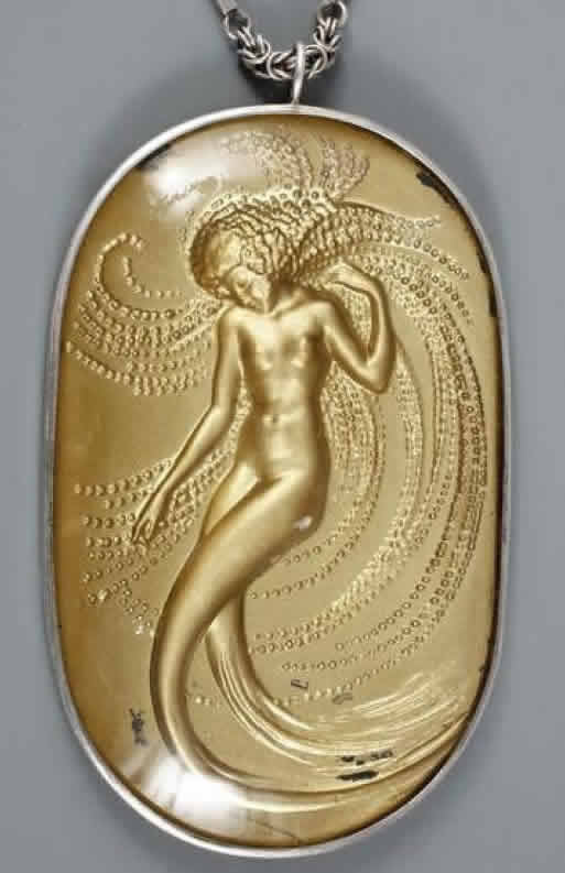 Rene Lalique Pendant Mirror Naiade