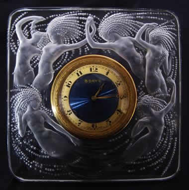 Rene Lalique Clock Naiades