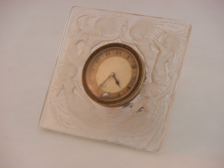 Rene Lalique Clock Naiades
