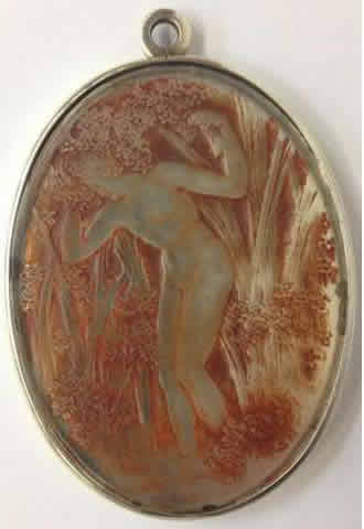 Rene Lalique Pendant Mirror Narcisse Debout