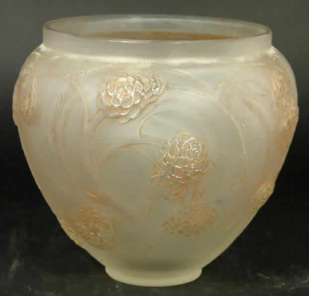 Rene Lalique Vase Nefliers