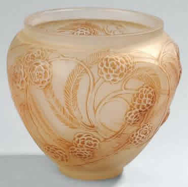 Rene Lalique Vase Nefliers