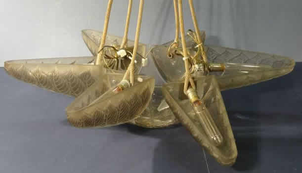 Rene Lalique Chandelier Noisetier