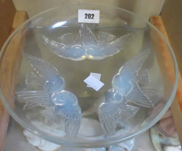 Rene Lalique Shallow Bowl Nonnettes