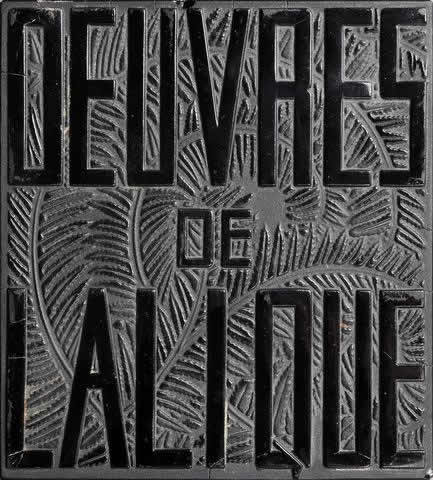 Rene Lalique Plaque Oeuvres De Lalique