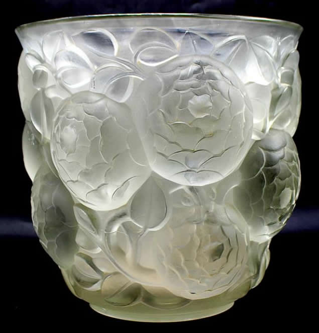 Rene Lalique Vase Oran