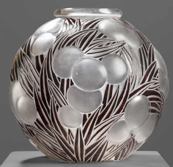 Rene Lalique Vase Oranges